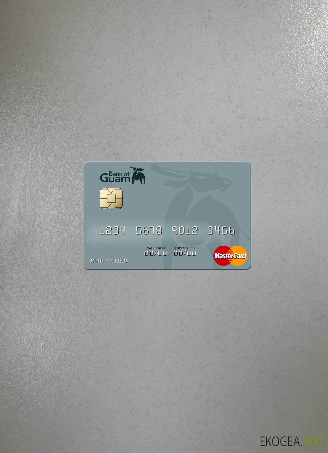 Avant photolook mastercard de la Banque de Guam des Îles Marshall